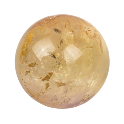 Yellow Optical Calcite Sphere